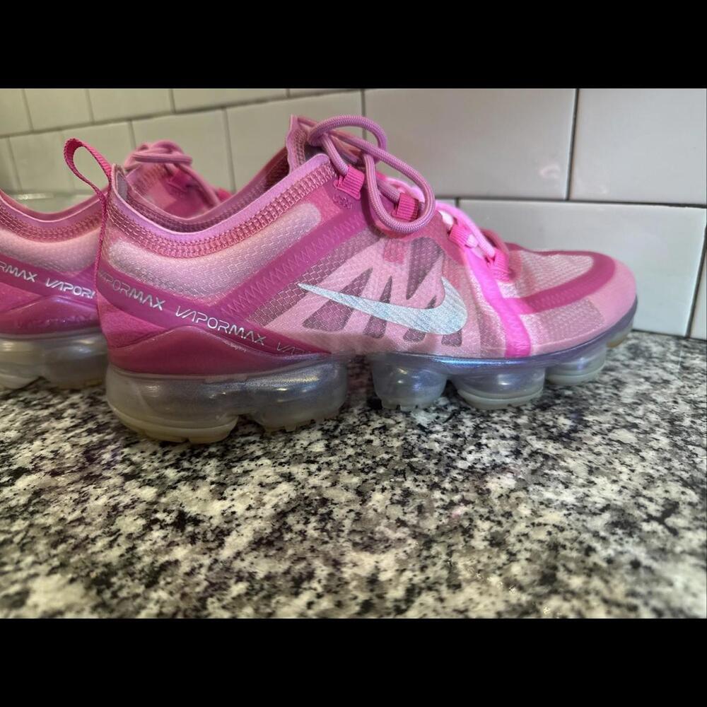 Nike Air VaporMax 2019 Womens Size 8.5 Running Shoes Sneakers Psychic Pink - Picture 6 of 6